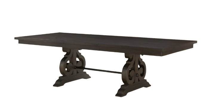Valençay 104" Brown Solid Wood Trestle Dining Table