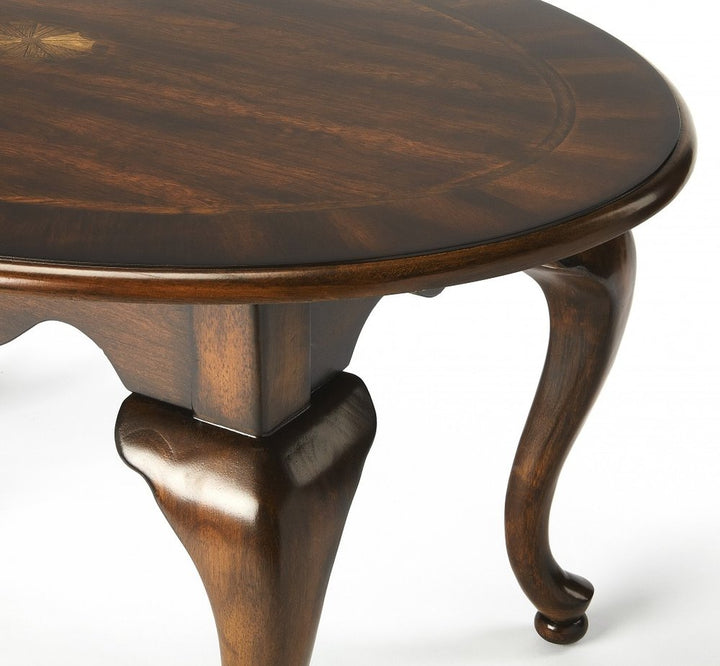 Ashford 38" Brown Oval Wood Game Table