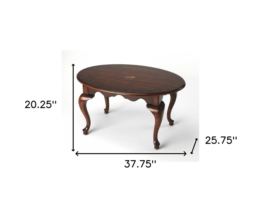 Ashford 38" Brown Oval Wood Game Table